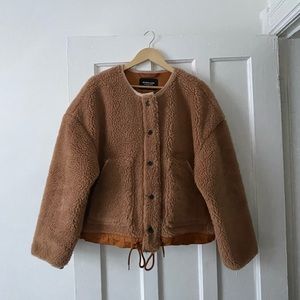 Everlane renew teddy liner XL brown